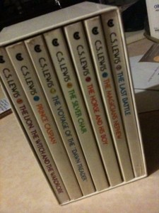 A circ-1970s complete set of the Narnia Tales The Narnia Tales box set.